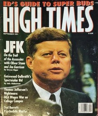High Times September 1991 magazine back issue cover image