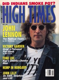 High Times May 1992 magazine back issue cover image