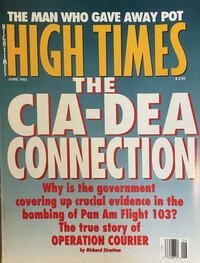 High Times June 1992 magazine back issue cover image