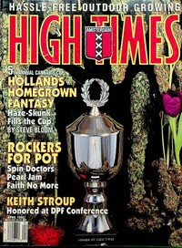 High Times April 1993 magazine back issue cover image