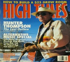 High Times August 1993 magazine back issue cover image