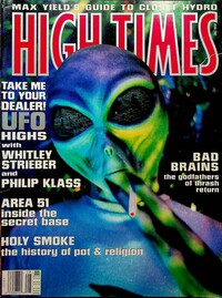 High Times August 1995 magazine back issue cover image