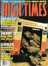 High Times April 1997 magazine back issue cover image
