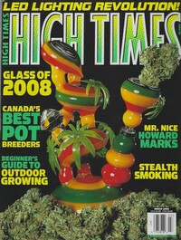 High Times March 2008 magazine back issue cover image