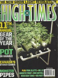 High Times September 2009 magazine back issue cover image