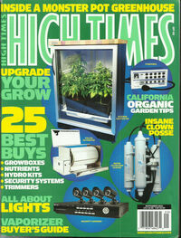 High Times September 2011 magazine back issue cover image