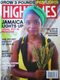 High Times April 2016 magazine back issue cover image