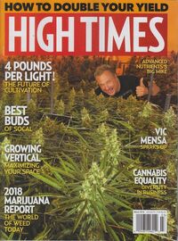 High Times March 2018 magazine back issue cover image