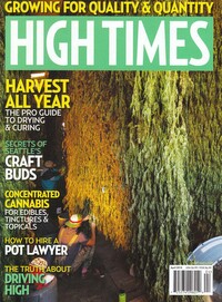 High Times April 2018 magazine back issue cover image