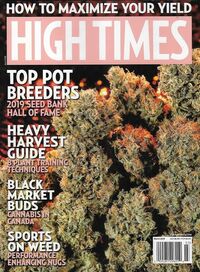 High Times March 2019 magazine back issue cover image