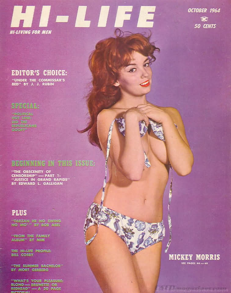 Hi-Life October 1964 magazine back issue Hi-Life magizine back copy 
