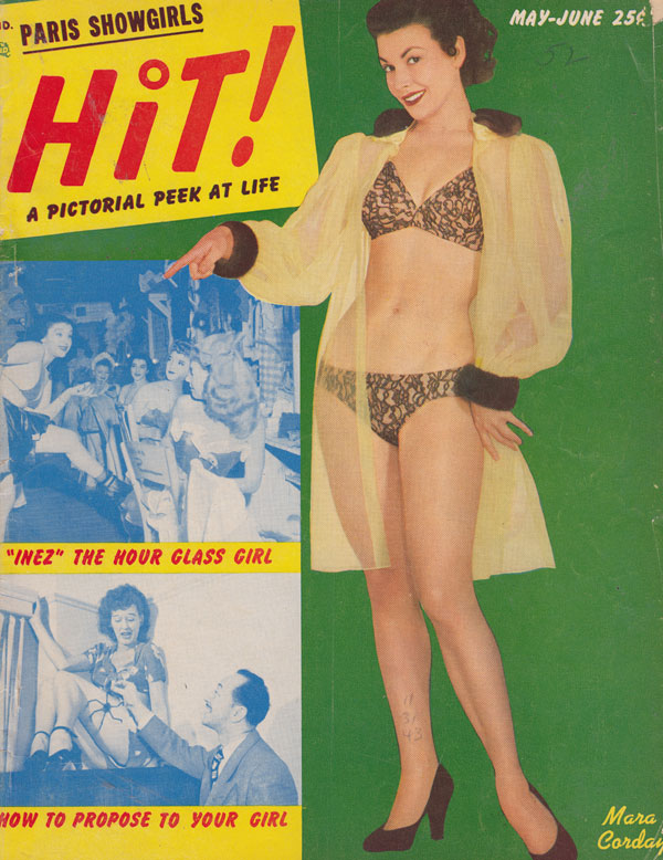 Hit May/June 1952 magazine back issue Hit magizine back copy hit! magazine back issues hot and horny nude women erotic sexy 50s porn classic pictorials hour glas