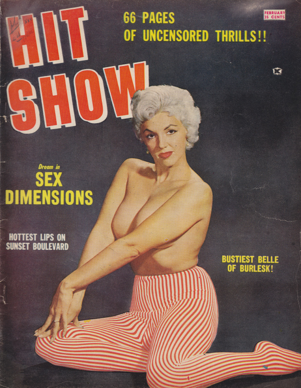 Hit Show February 1960 magazine back issue Hit Show magizine back copy 
