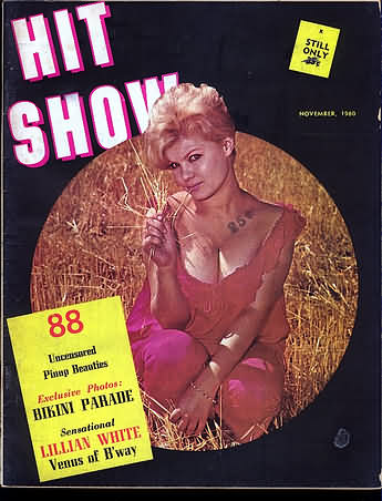Hit Show November 1960 magazine back issue Hit Show magizine back copy 