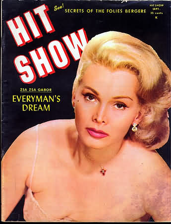 Hit Show September 1961 magazine back issue Hit Show magizine back copy 