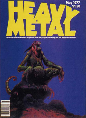 Heavy Metal May 1977 magazine back issue Heavy Metal magizine back copy Heavy Metal Magazine Back Issue Volume 1 Number 2 May 1977