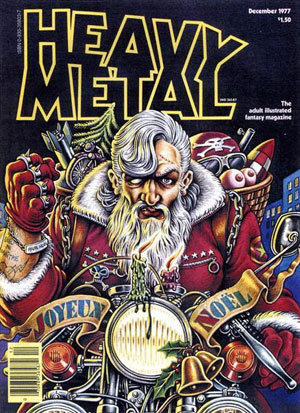 Heavy Metal December 1977 magazine back issue Heavy Metal magizine back copy Heavy Metal Magazine Back Issue December 1977 Front Cover Scanned Image
