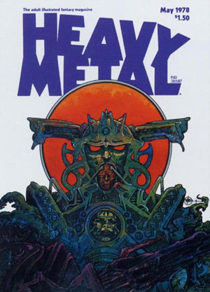 Heavy Metal May 1978 magazine back issue Heavy Metal magizine back copy HeavyMetalMag Illustrated Adult Fantasy Mag for People Who Think Outside the Box