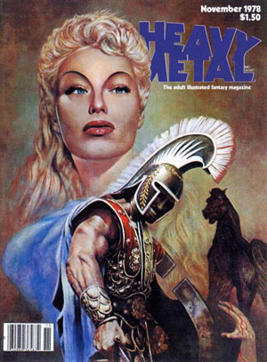 Heavy Metal November 1978 magazine back issue Heavy Metal magizine back copy New Tales Of The Arabian Nights: Sindbad In The Land of the Jinn Illustrated Fantsay Haevy Metal
