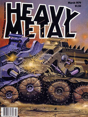 Heavy Metal March 1979 magazine back issue Heavy Metal magizine back copy Angus McKie, Stephen Fabian, John Pocsik, Gil Kane, C. Smith, Enki Bilal, Jean-Pierre Dionnet Mags