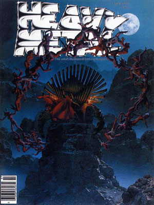 Heavy Metal July 1979 magazine back issue Heavy Metal magizine back copy Heavy Metal Magazine featuring Night on Bald Mountain by Richard Corben and Rick Courtney Volume 3