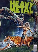 Heavy Metal November 1979 magazine back issue Heavy Metal magizine back copy HeavyMetalMagazine back cover and front cover art work by Joe Jusko