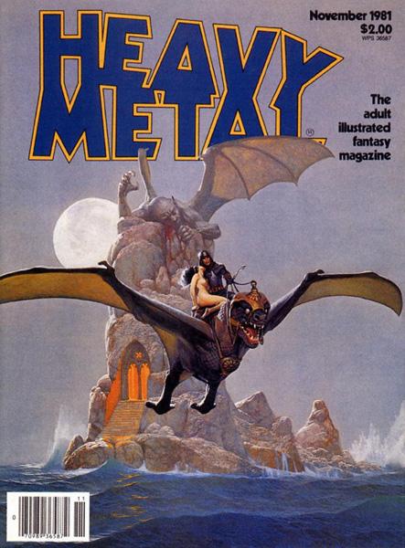 Heavy Metal November 1981 magazine back issue Heavy Metal magizine back copy HeavyMteal Magazine BackIssues November 1981 Vintage