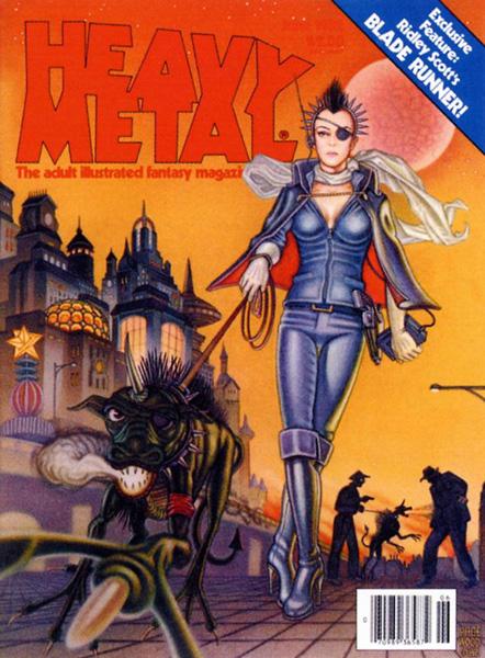 Heavy Metal June 1982 magazine back issue Heavy Metal magizine back copy Magazines Back Issues Vintage Comic Illustrated Fantasy for adults by Heavy Metal Mag