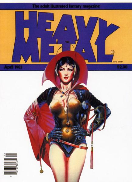 Heavy Metal April 1983 magazine back issue Heavy Metal magizine back copy HeavyMetal Back Issues of the 1983 Volume 7 Magazine