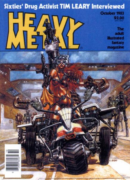 Heavy Metal October 1983 magazine back issue Heavy Metal magizine back copy Heavy Metal October 1983. Cover of heavy metals magazine volume 7 by Luis Royo Oct 83.