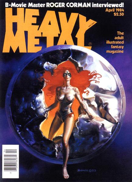 Heavy Metal April 1984 magazine back issue Heavy Metal magizine back copy The Further Adventures of John Difool in HeavyMetal BackIssue April 1984 Volume 8 number 1