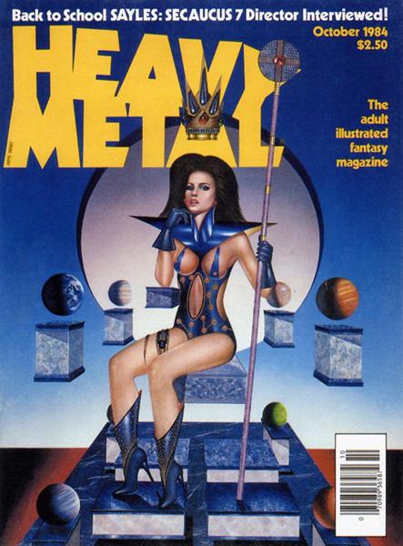 Heavy Metal October 1984 magazine back issue Heavy Metal magizine back copy America's most prestigious adult illustrated fantasy magazine back issues of heavy metal