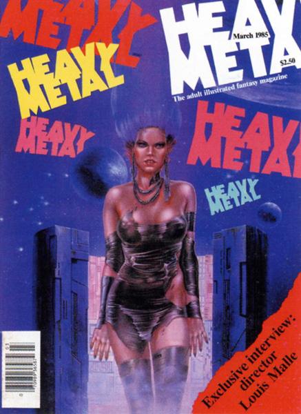 Heavy Metal March 1985 magazine back issue Heavy Metal magizine back copy ComicBook Style magazine back issues of heavy metal magazines