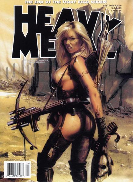 Heavy Metal September 2000 magazine back issue Heavy Metal magizine back copy Magazine Heavy Metal Magazines Illustrated Fantasy Mag