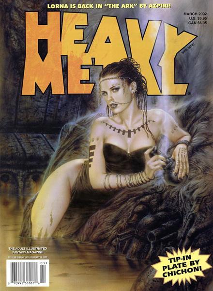Heavy Metal March 2002 magazine back issue Heavy Metal magizine back copy What Is Sexual Attraction & Mamo-Genital Preferences by Jacky Goupil and Walter of HM