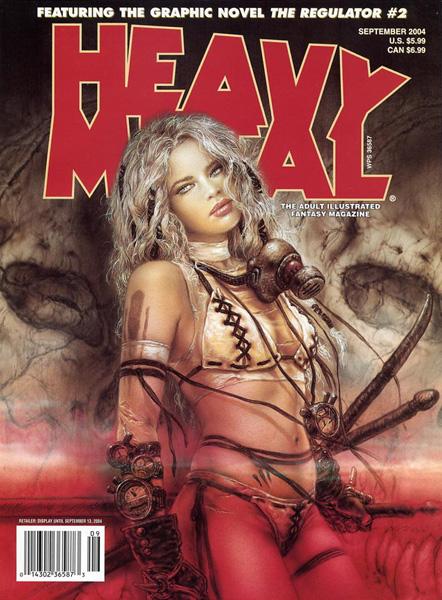 Heavy Metal September 2004 magazine back issue Heavy Metal magizine back copy The Way Of The Assassin by Klaus Scherwinski and Josef Rother in HM