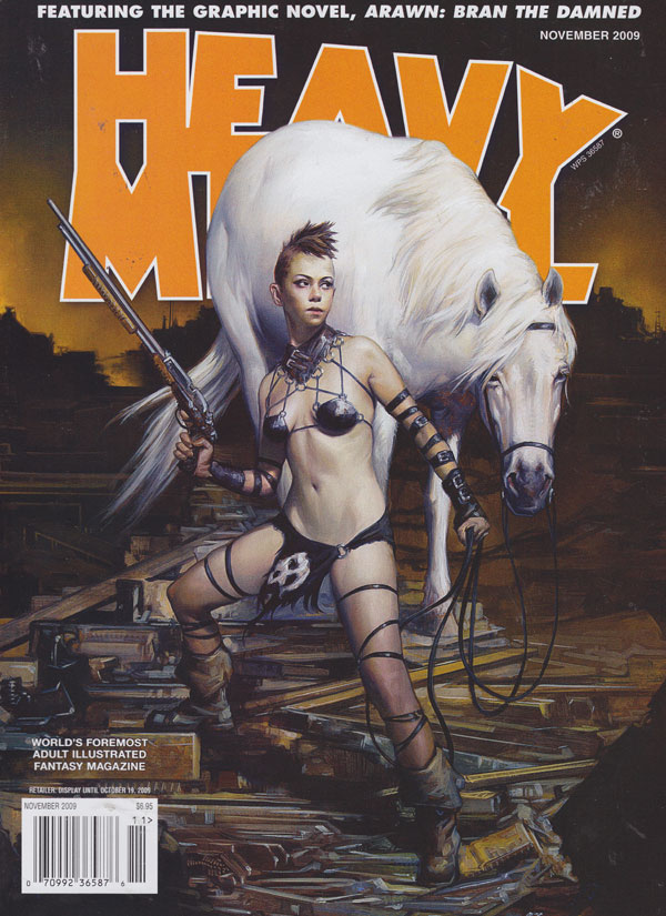 Heavy Metal November 2009 magazine back issue Heavy Metal magizine back copy heavy metal magazine 2009 issues graphic novels erotic fantasy comics adult illustrated mag xxx comi