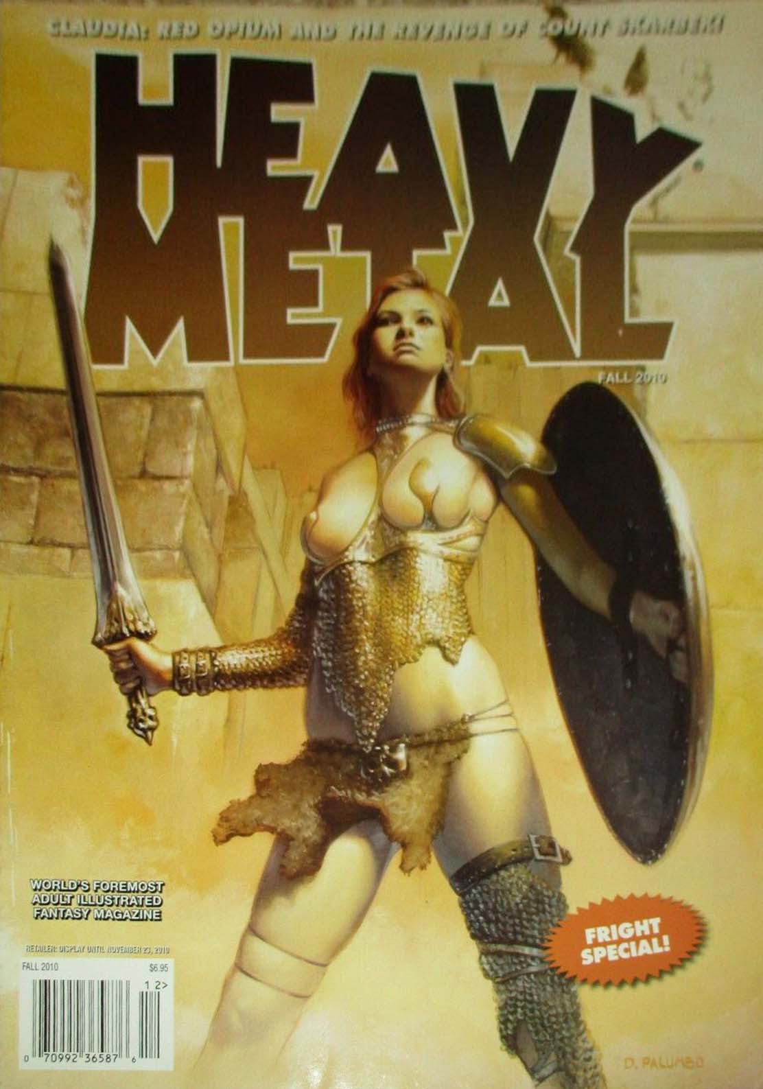 Heavy Metal Fall 2010 magazine back issue Heavy Metal magizine back copy 