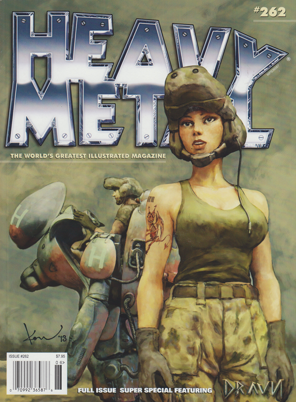 Heavy Metal # 262, 2013 magazine back issue Heavy Metal magizine back copy 