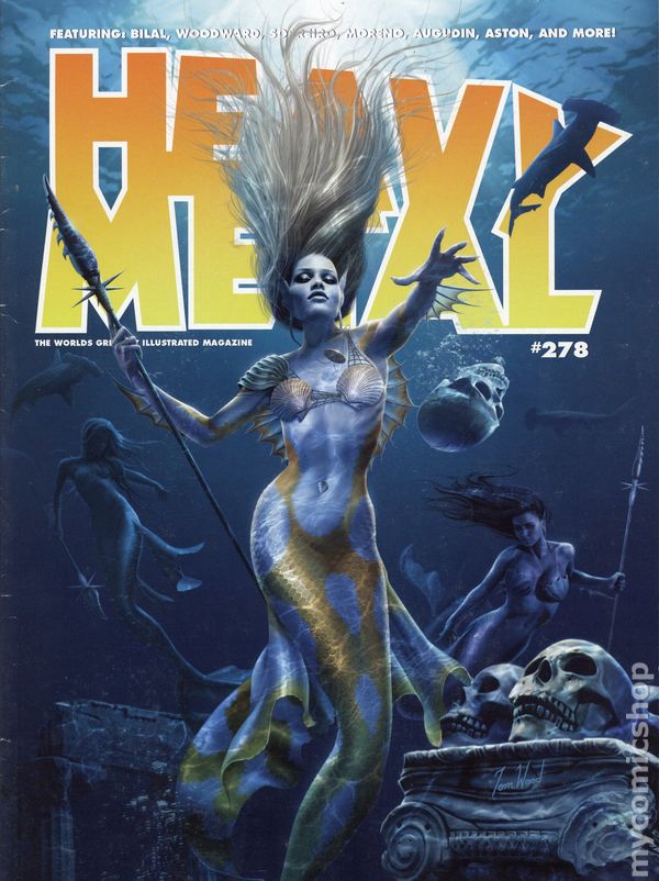 Heavy Metal # 278, January 2016 magazine back issue Heavy Metal magizine back copy 
