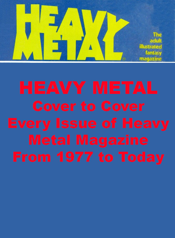 Heavy Metal Cover to Cover USB Drive, Every Issue From 1977 to 2015 magazine back issue Heavy Metal magizine back copy 