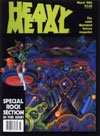 Heavy Metal March 1982 magazine back issue cover image