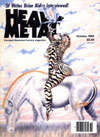 Heavy Metal October 1985 magazine back issue