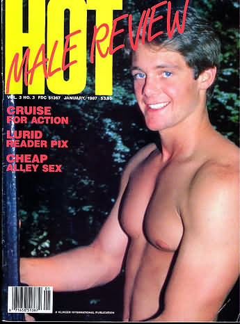 Hot Male Review January 1987 magazine back issue HMR (Hot Male Review) magizine back copy 
