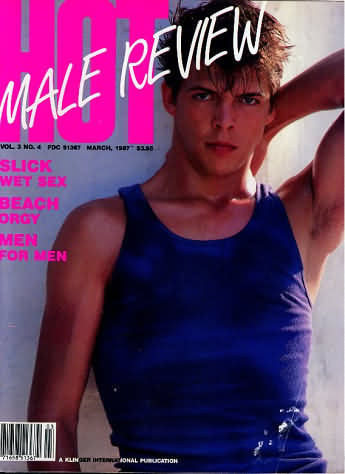 Hot Male Review March 1987 magazine back issue HMR (Hot Male Review) magizine back copy 