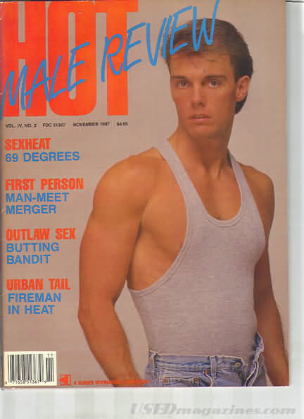 Hot Male Review November 1987 magazine back issue HMR (Hot Male Review) magizine back copy 