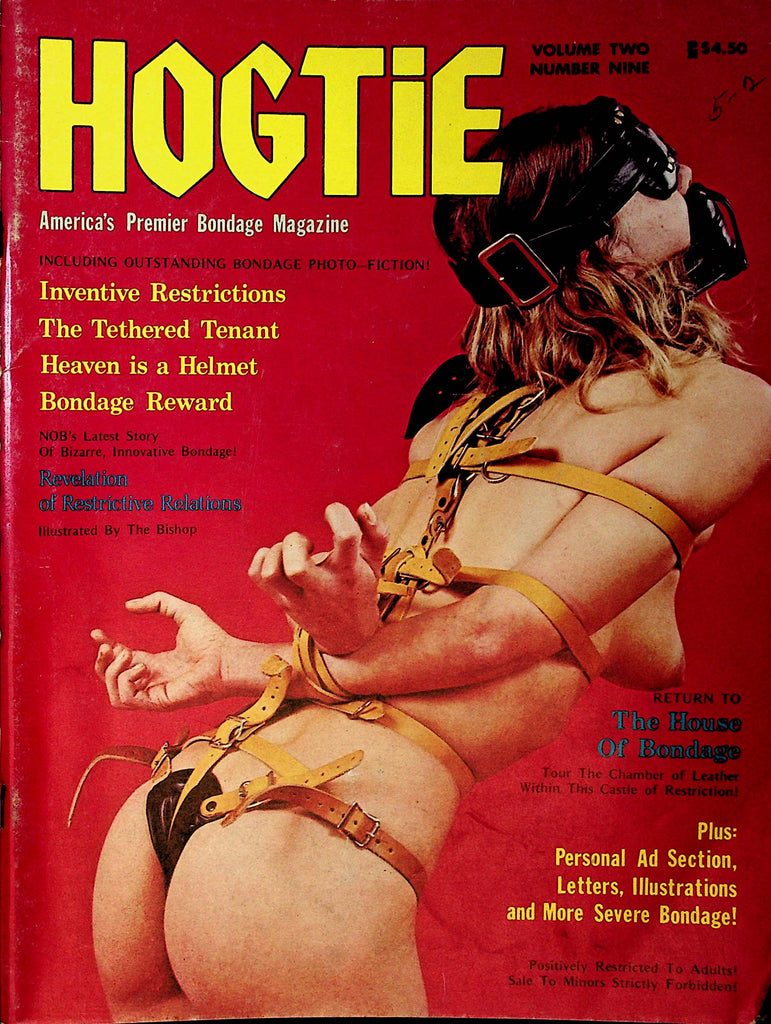 Hogtie Vol. 2 # 9 magazine back issue Hogtie magizine back copy 