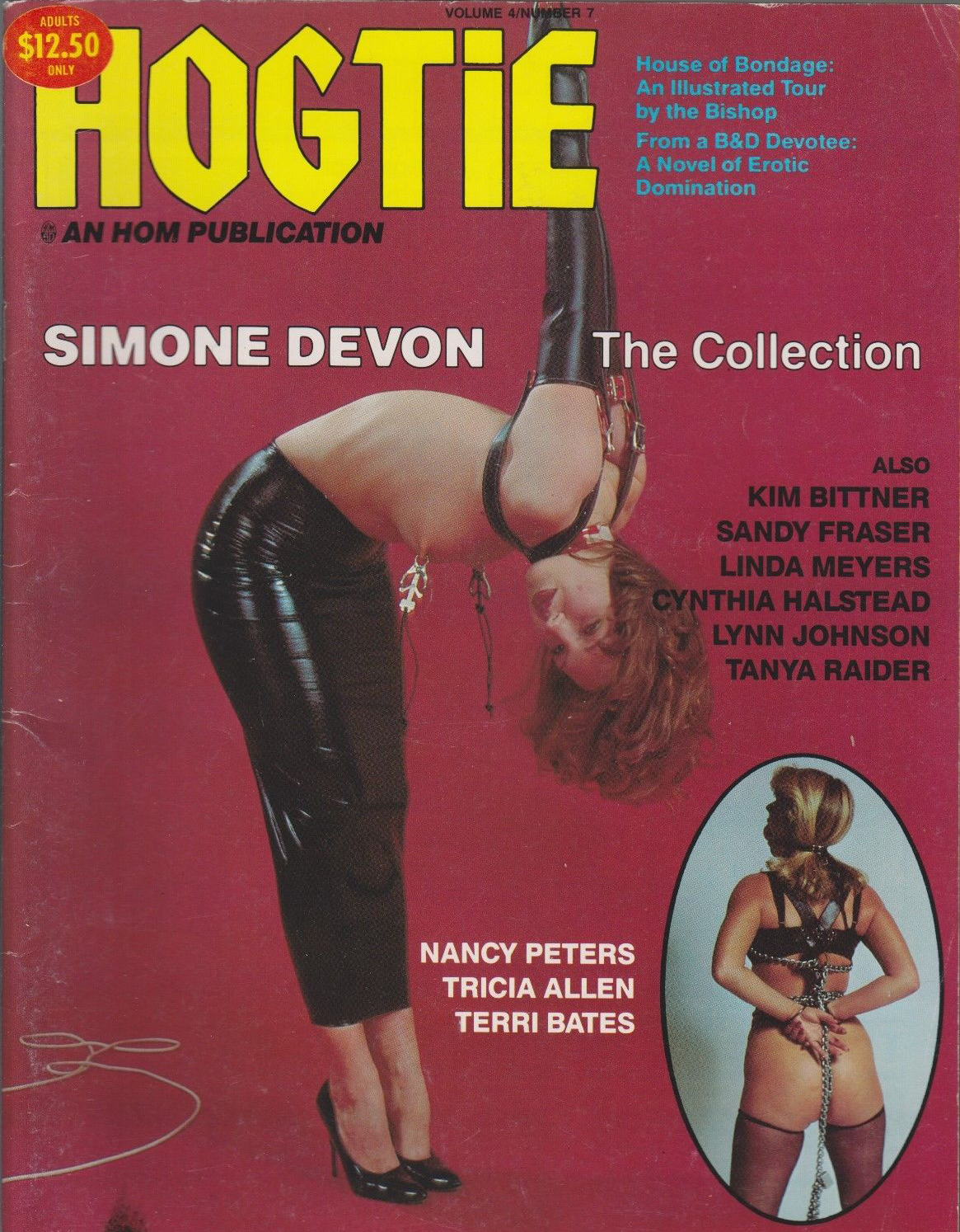 Hogtie Vol. 4 # 7 magazine back issue Hogtie magizine back copy 