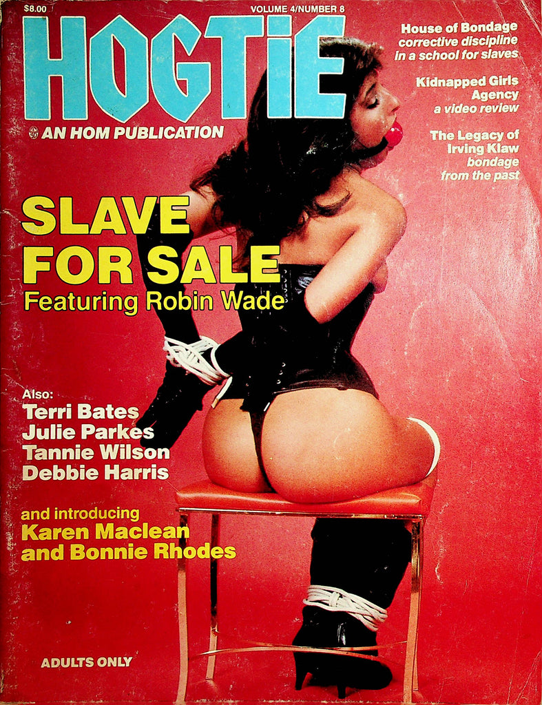 Hogtie Vol. 4 # 8 magazine back issue Hogtie magizine back copy 