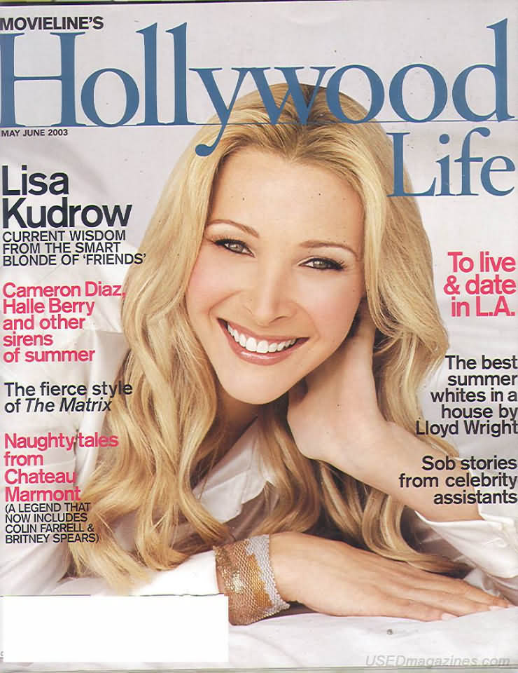Hollywood Life March/June 2003 magazine back issue Hollywood Life magizine back copy 